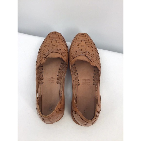 Hecho En Mexico woman shoes size 7 brown leather - Picture 13 of 15